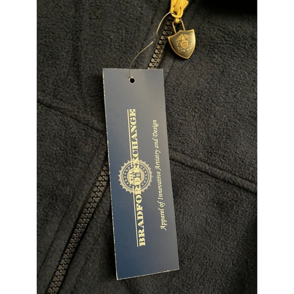 The Bradford Exchange Mens New Sz XXL Zip Up Long Sleeve Navy Blue Fleece Jacket - Picture 4 of 16